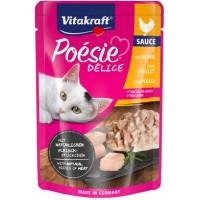 Влажный корм для котов Vitakraft Poésie Délice pouch 85г (курица в соусе)