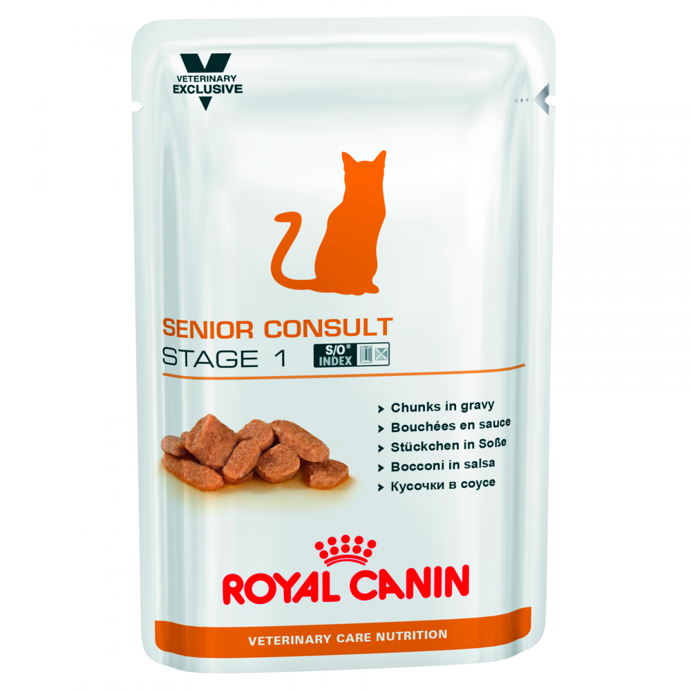 Вологий корм для літніх котів Royal Canin Senior Consult Stage 1, 85 г (домашня птиця)