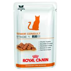 Вологий корм для літніх котів Royal Canin Senior Consult Stage 1, 85 г (домашня птиця)