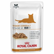 Вологий корм для літніх котів Royal Canin Senior Consult Stage 2, 100 г (домашня птиця)