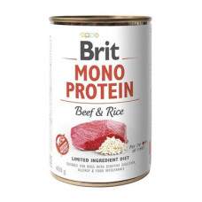 Вологий корм для собак Brit Mono Protein Beef & Rice 400 г (яловичина та рис)