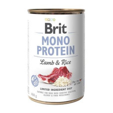 Вологий корм для собак Brit Mono Protein Lamb & Rice 400 г (ягня та рис)