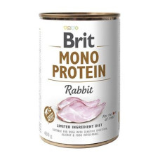 Вологий корм для собак Brit Mono Protein Rabbit 400 г (кролик)