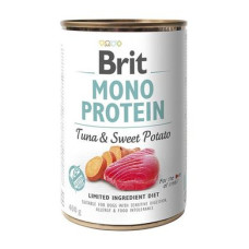 Вологий корм для собак Brit Mono Protein Tuna & Sweet Potato 400 г (тунець та батата)