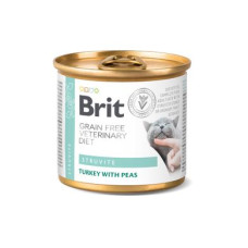 Вологий корм для собак Brit VetDiets Dog Struvite, при лікуванні та для профілактики сечокам'яної хвороби, 400 г (індичка та горошок)