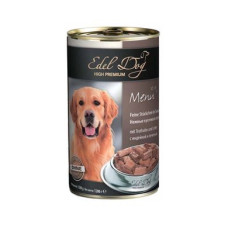 Вологий корм для собак Edel Dog 1200 г (індичка та печінка в соусі)