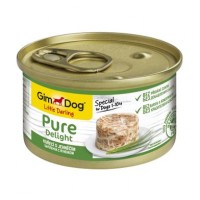 Вологий корм для собак GimDog LD Pure Delight 85 г (курка та ягня)