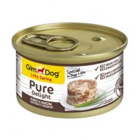 Вологий корм для собак GimDog LD Pure Delight 85 г (курка та яловичина)
