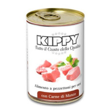 Вологий корм для собак Kippy Dog 400 г (шматочки м'яса, яловичина)