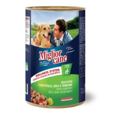 Вологий корм для собак Migliorcane 1250 г (курка, овочі, рис)