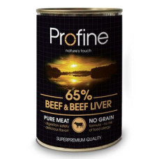 Вологий корм для собак Profine Dog Beef & Liver 400 г (яловичина та печінка)
