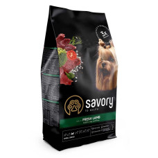 Корм сухий Savory Small Breeds rich in Fresh Lamb для дорослих вибагливих собак малих порід до 10 кг зі свіжим ягням 1 кг